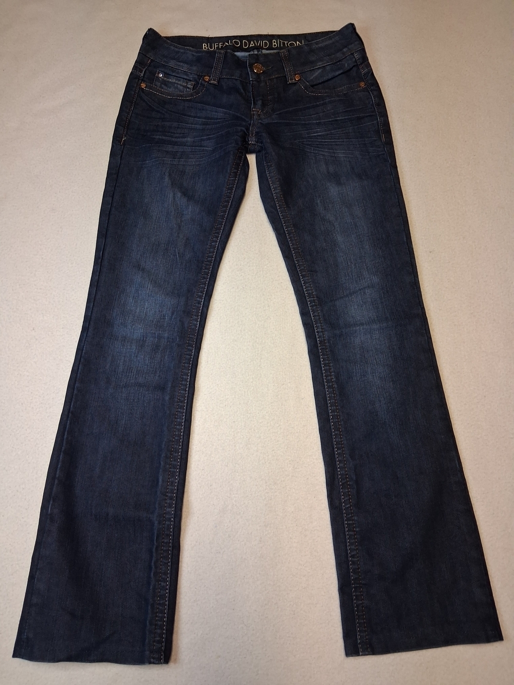 Buffalo David Bitton Women's Dark Blue Wide Leg Jeans